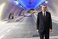 TURKEY-POLITCS-TRANSPORT-TUNNEL       -  Allein auf weiter Flur: Recep Tayyip Erdogan will sich gerade die Macht auf Jahrzehnte hinaus sichern. Ein Referendum im nächsten Jahr soll das Präsidialsystem bestätigen. Kritische Stimmen haben das Land verlassen oder müssen in der Türkei damit rechnen, verhaftet zu werden. Dieses Bild entstand vor wenigen Tagen, als ein Tunnel unter dem Bosporus eröffnet wurde, der die europäische und die asiatische Seite Istanbuls verbindet.