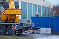 In unmittelbarer Nähe der Eishallen-Dauerbaustelle steht das neue Vereinsheim des FC 06 Bad Kissingen. Foto: Jürgen Schmitt       -  In unmittelbarer Nähe der Eishallen-Dauerbaustelle steht das neue Vereinsheim des FC 06 Bad Kissingen. Foto: Jürgen Schmitt