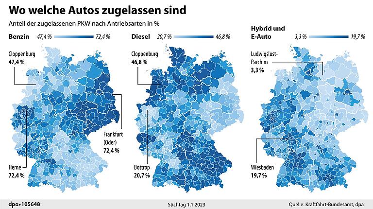 So verbreitet sind E-Autos in Deutschland: Auswertung der zugelassenen Fahrzeuge in den Landkreise nach Antriebsarten. So verbreitet sind E-Autos in Deutschland: Auswertung der zugelassenen Fahrzeuge in den Landkreise nach Antriebsarten.