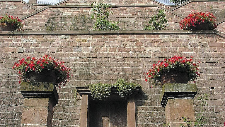 Mächtige Mauern: die Treppenanlage.