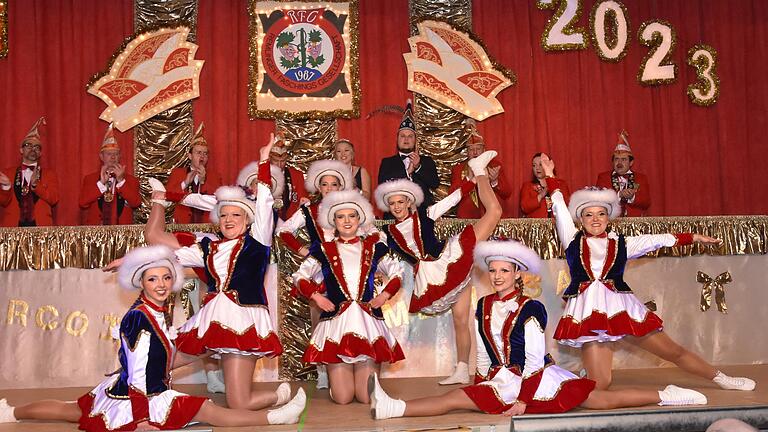 Die Prinzengarde begeisterte in Remlingen mit ihrem Marschtanz mit geradliniger, eleganter Choreographie sowie mit vielfältigen Schrittkombinationen, Ballettelement-Variationen und immer wechselnden Bildern.