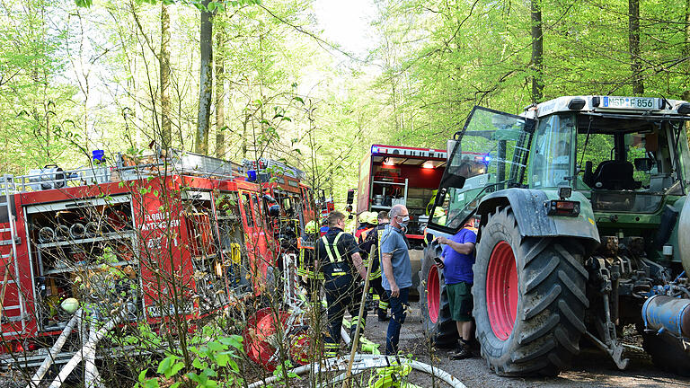 Waldbrand bei Partenstein