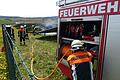 Zu einem Brand auf einer Freifeld-Photovoltaikanlage in der Nähe von Dürrenried kam es am Samstagnachmittag.