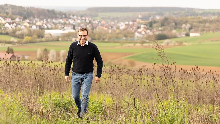 Der CSU-Kandidat für das Bürgermeisteramt Michael Freudenberger ist gelernter Zimmerermeister.