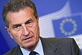 Günther Oettinger       -  Günther Oettinger (CDU) wird in der neuen EU-Kommission für die Digitalwirtschaft zuständig sein. Foto: Julien Warnand