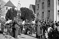 Am 23. August 1936 spielte die Kapelle des hiesigen Reichsarbeitsdienst-Lagers ihr Standkonzert vor dem Denkmal am Marktplatz von Gerolzhofen. Anlass war die Enthüllung des Kriegerdenkmals in der Johanniskapelle für die Gefallenen des Ersten Weltkriegs.