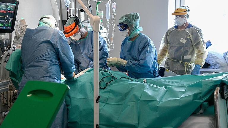 Ein Bild von der Intensivstation der Uniklinik Würzburg.