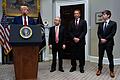 Nach Amtseinführung Trump - KI       -  Trump kündigte das Projekt mit Tech-Unternehmern im Weißen Haus an.