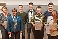 Die Könige samt ihren Gefolgschaften (von links): Vorsitzender und zweiter Ritter Michael Geier, zweite Ritterin Gudrun Geier, Damenkönigin Jutta Kaiser, erster Ritter Christian Kaiser, Schützenkönig Peter Hauck, erster Jugendritter Silas Pflüger, zweiter Jugendritter Justus Lehnert, Jugendkönigin Sophia Schaller und zweiter Vorsitzender Vorsitzender Manuel Warmuth.