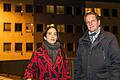 Würzburgs Sozialreferentin Hülya Düber und Baureferent Benjamin Schneider waren Ende November in Grombühl vor Ort, um sich einen Eindruck der Situation zu verschaffen und Präsenz zu zeigen.