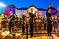 Rund 1400 Besucher kamen zum Schlosskonzert der Bläserphilharmonie Werneck. Unter der musikalischen Leitung von Florian Unkauf.