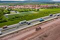 Einmal alles neu auf der Autobahn A3 – hier der Blick von Untersambach in Richtung Abtswind im Landkreis Kitzingen, aufgenommen im vergangenen Jahr.