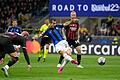 AC Mailand - Inter Mailand.jpeg       -  Henrikh Mkhitaryan (Mitte) sorgte zum 2:0 für Inter gegen Stadtrivale AC.