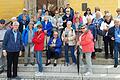 Gruppenfoto vor der Ursulinenkirche in Bruneck.