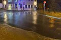 Am frühen Montagmorgen standen die Hartmannstraße und die Münchner Straße in Bad Kissingen teilweise unter Wasser.