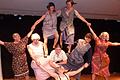 Höhepunkt und Abschluss der Faschingssitzung des Frauenbundes in Stammheim war auch in diesem Jahr das Männerballett 'Voigasbuam'  mit seinem 'Tanz der rüstigen Damen'.