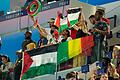 Paris 2024 - Mali - Israel       -  Während der Partie der israelischen Fußballer gegen Mali waren auf der Tribüne auch Palästina-Fahnen zu sehen.