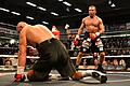 Boxnacht in Bad Kissingen mit Weltmeister Firat Arslan       -  Unser Bild vom vergangenen Jahr zeigt Firat Arslan nach seinem WM-Sieg durch Knockout gegen Edin Puhalo, womit sich der damals 53-Jährige zum ältesten Weltmeister in der Box-Geschichte kürte.