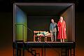 Das traute Familienheim wird es für Marie (Kristin E Mantyla), Wozzeck (Kosma Ranuer Kroon) und ihren Knaben (Max Blankenburg im Wechsel mit Celian Gronert) nie geben.&nbsp;