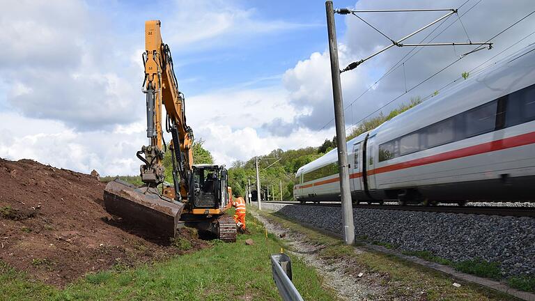 Bauarbeiten am Mühlbergtunnel: Der Rettungsplatz wird erweitert.