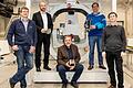 Fünf Professoren vereint für die Raumfahrtforschung an der Uni Würzburg: (von links) Andreas Nüchter, Dekan Samuel Kounev , Klaus Schilling, Sergio Montenegro und Hakan Kayal. Sie warnen vor einem Abbau und einem Verlust von wissenschaftlicher Kompetenz in Würzburg.&nbsp;