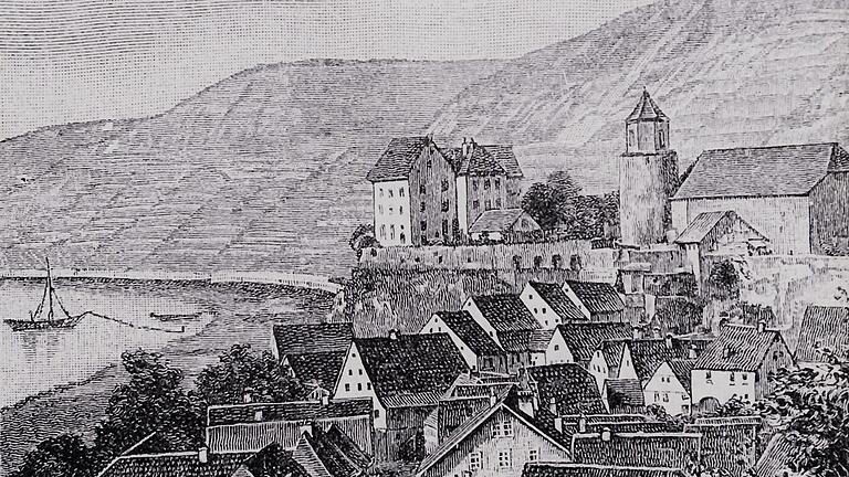 Das Homburger Schloss auf einer Zeitungsillustration aus dem späten 19. Jahrhundert. Das Homburger Schloss auf einer Zeitungsillustration aus dem späten 19. Jahrhundert.