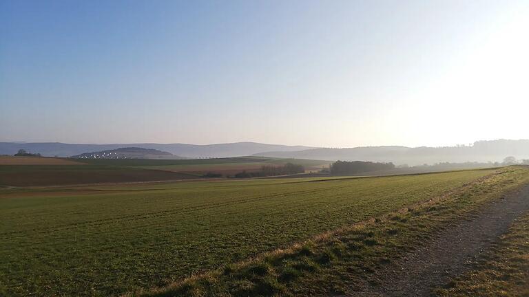 Traumhafte Weitsicht mit Blick auf den Osterberg