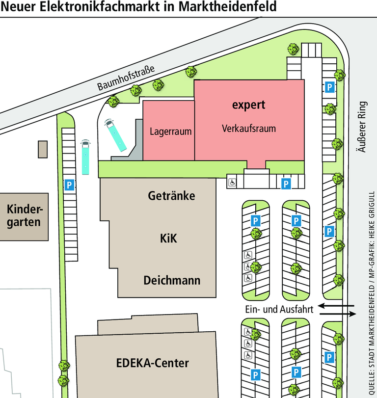 Neuer Elektronikfachmarkt entsteht an der 'Braun-Kreuzung'
