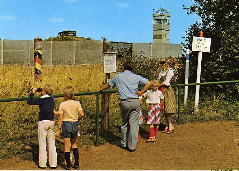 Die innerdeutsche Grenze war in den 70er und 80er Jahren ein beliebtes Ausflugsziel in der Rhön.