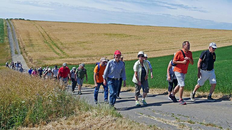 Bei der Seniorenwanderung des DJK-Diözesanverbands Würzburg im Kreisverband Werntal rund um Binsbach.