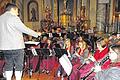 Gut aufgelegt: die Trachtenkapelle Unterweißenbrunn beim Jahresabschlusskonzert in der Pfarrkirche St. Katharina