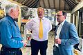 Wahlkampfauftakt bei der FDP: (von links) Jörg Barth, Dritter Bürgermeister Obernburg, Werner Jannek, Direktkandidat Main-Spessart, und der unterfränkische Spitzenkandidat und Bezirksvorsitzende Karsten Klein, MdB.