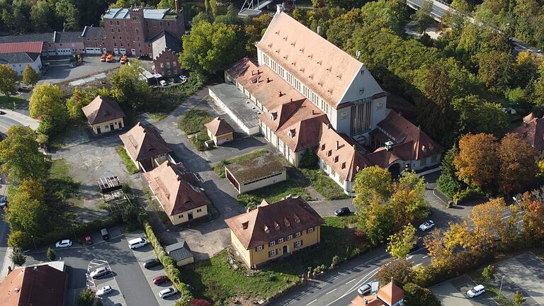 Das Schlachthof-Areal in Bad Kissingen aus der Vogel-Perspektive.