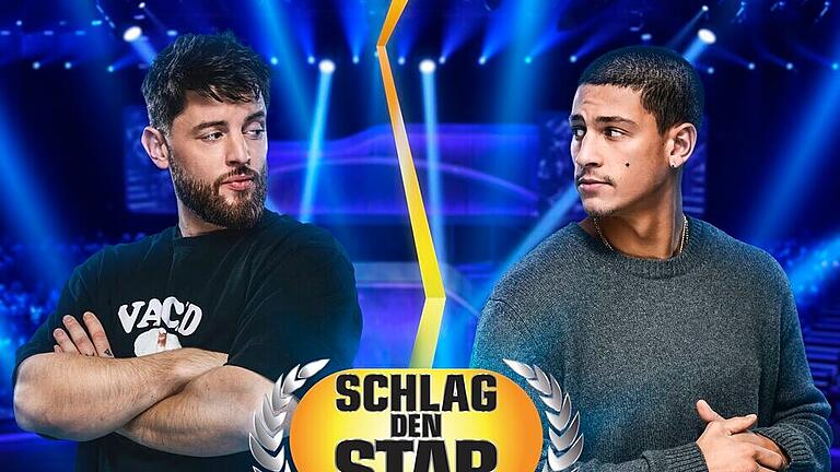 Schlag den Star.jfif       -  Bei 'Schlag den Star' treten Bausa und Emilio Sakraya gegeneinander an. Alles rund um Übertragung im TV und Stream, Wiederholung, Termin erfahren Sie hier.