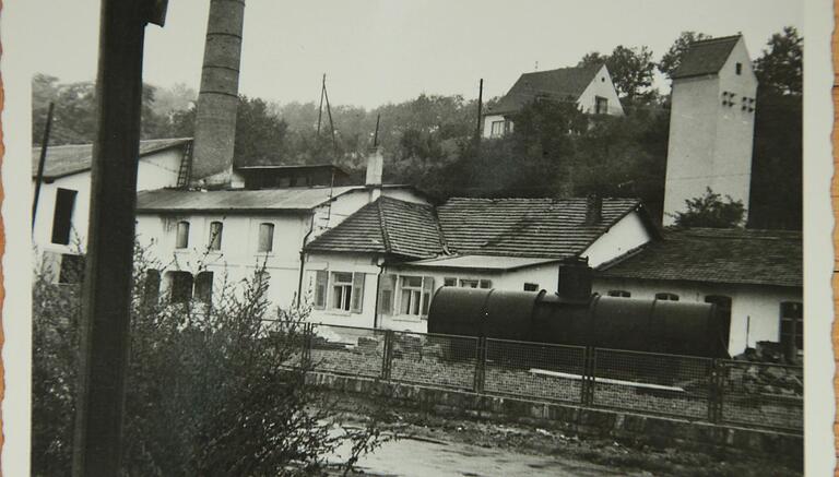 Undatierte Aufnahme des Werksgeländes bei Gambach