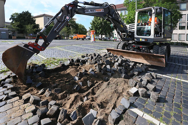 Abriss der Versiegelung im Sommer 2017.