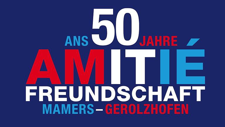 Anlässlich des 50-jährigen Bestehens der Städtepartnerschaft Mamers-Gerolzhofen wurde eigens ein Logo entworfen. Anlässlich des 50-jährigen Bestehens der Städtepartnerschaft Mamers-Gerolzhofen wurde eigens ein Logo entworfen.