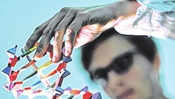 DNA-Model: Die Vererbung der menschlichen Anlagen läuft nicht gerade mit mathematischer Genauigkeit ab.