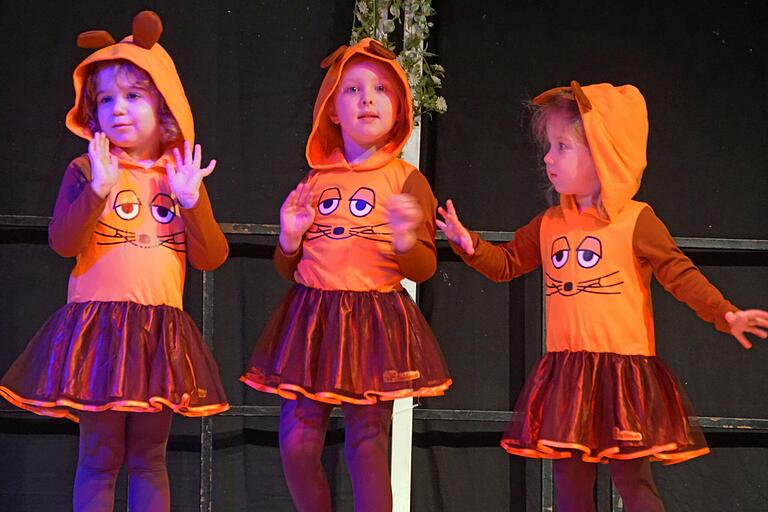 Von der &quot;Sendung mit der Maus&quot; handelte der Tanz der &quot;SV-Sternchen&quot;. Die Kinder der Gardeabteilung sind zwischen drei und sechs Jahren alt.