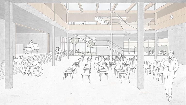 Schulzentrum: So könnte die Aula des Gymnasiums aussehen. Schulzentrum: So könnte die Aula des Gymnasiums aussehen.