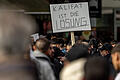 Kalifat ist die Lösung.jpg       -  Die Islamisten-Demo in Hamburg sorgt für Empörung in der Politik.