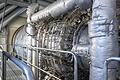 Das ist sie, wenngleich gut 'verpackt': Die neue Gasturbine von Siemens Energy im Kraftwerk der Papierfabrik Palm in Eltmann.&nbsp;