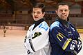 Andreas Kleider (rechts) wird wieder einmal Trainer seines Sohnes Lucas (links): Der 39-Jährige beerbt Kyle Piwowarczyk beim ERV Schweinfurt.&nbsp;