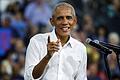 Barack Obama im Wahlkampf-Einsatz 2024       -  Obama lobt seine alte Uni für ihren Kampf gegen Trump  (Archivbild)