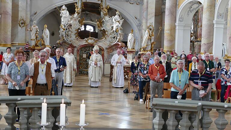 Höhepunkt des Großelterntages war der Gottesdienst in der Basilika von Vierzehnheiligen.