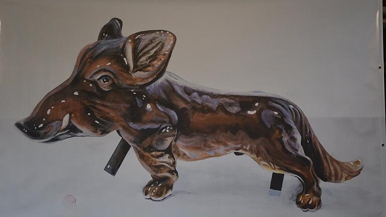 Der 'Schweinehund' ist ein Werk des Illustrators Marco Wagner. Der 'Schweinehund' ist ein Werk des Illustrators Marco Wagner.