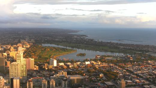 Melbourne       -  Blick über Melbourne