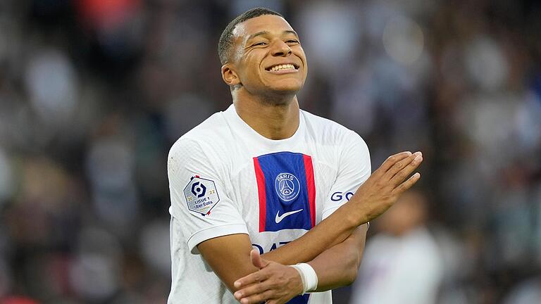 Der Franzose Kylian Mbappé von Paris Saint-Germain. Der Franzose Kylian Mbappé von Paris Saint-Germain.