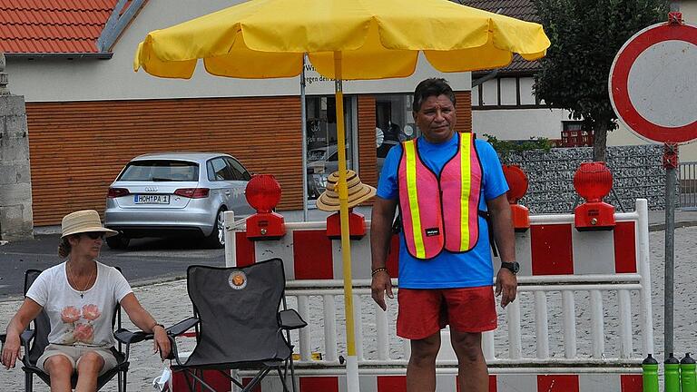 Selbst Streckenposten gerieten ins Schwitzen.