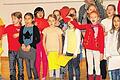 Die Schüler der Grundschule Haßfurt präsentierten vor kurzem singender Weise ihr Können in der französischen Sprache.